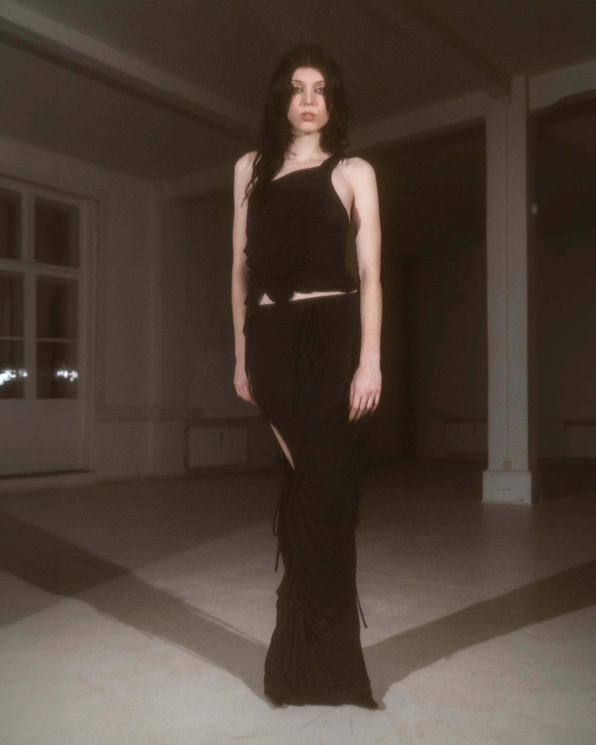 Black Maxi Chaos Skirt