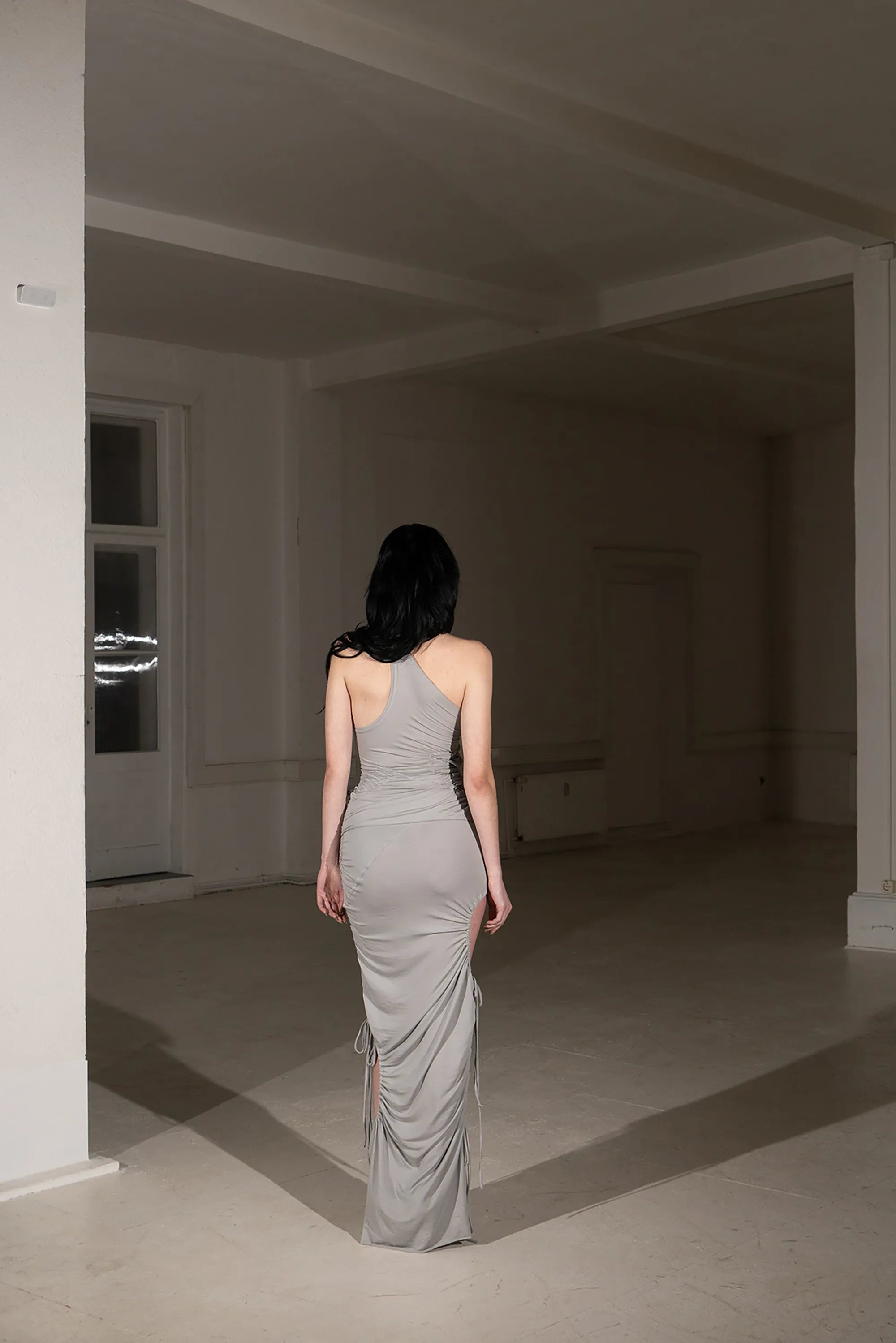 Light Grey Maxi Chaos Skirt