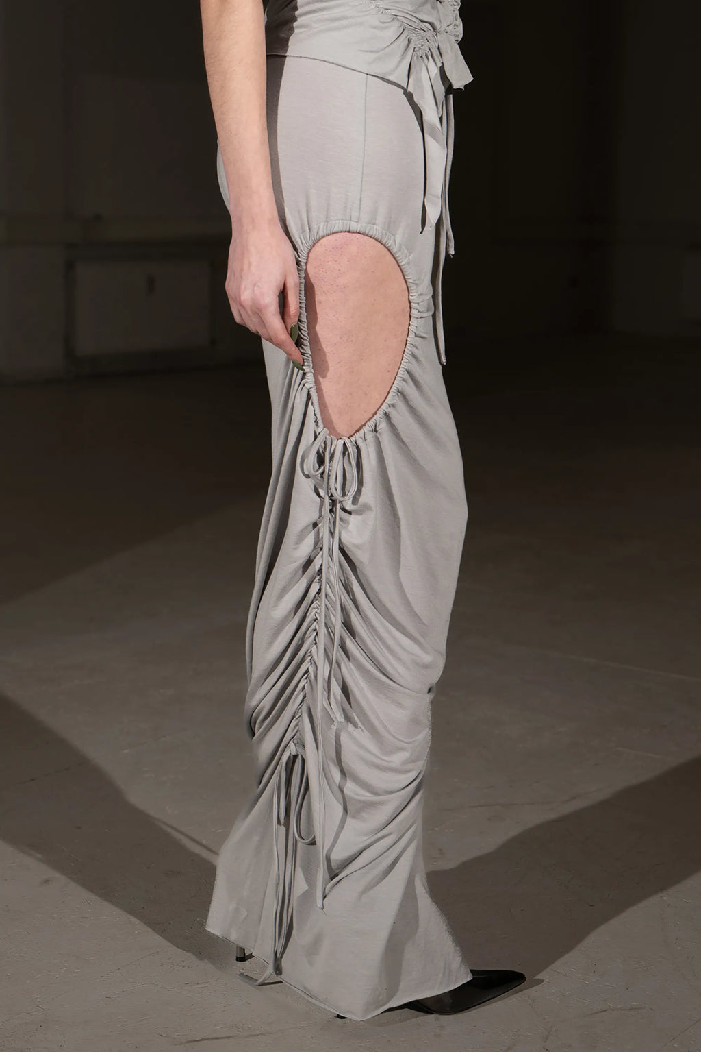 Light Grey Maxi Chaos Skirt