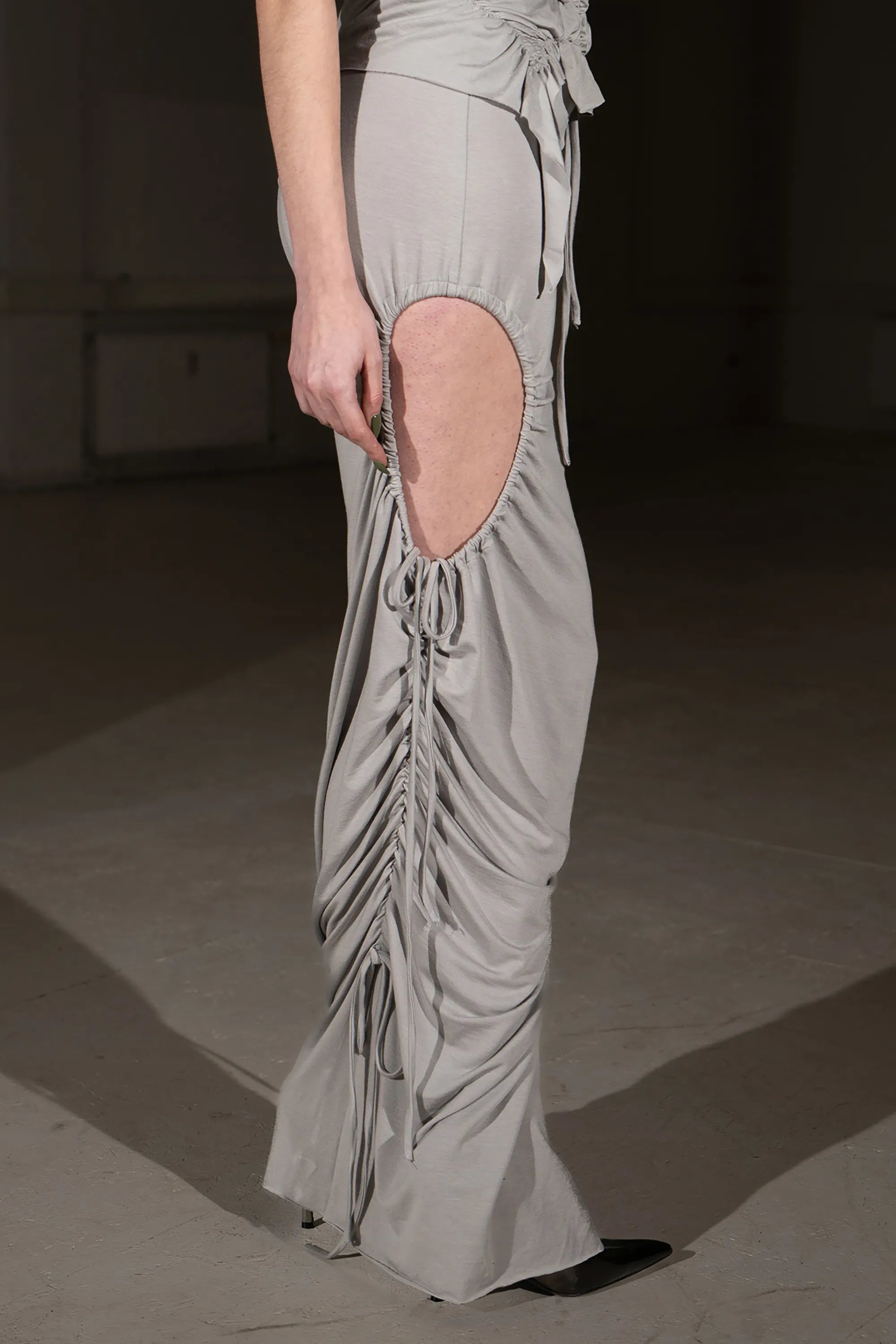 Light Grey Maxi Chaos Skirt