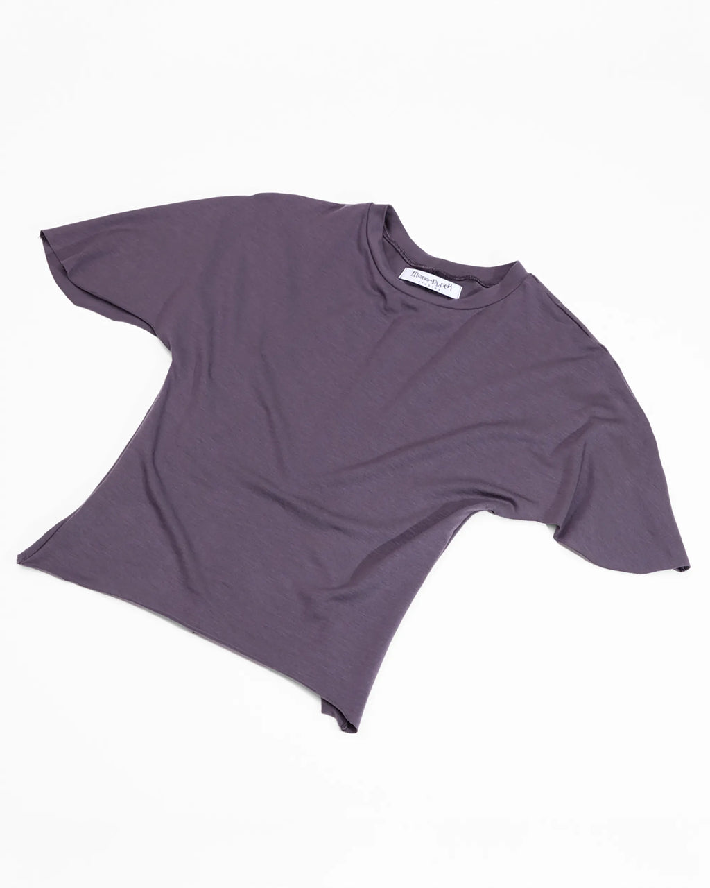 soft violet baby tee with flowy sleeves