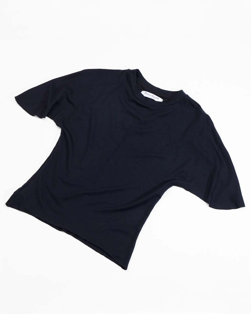 soft black baby tee with flowy sleeves