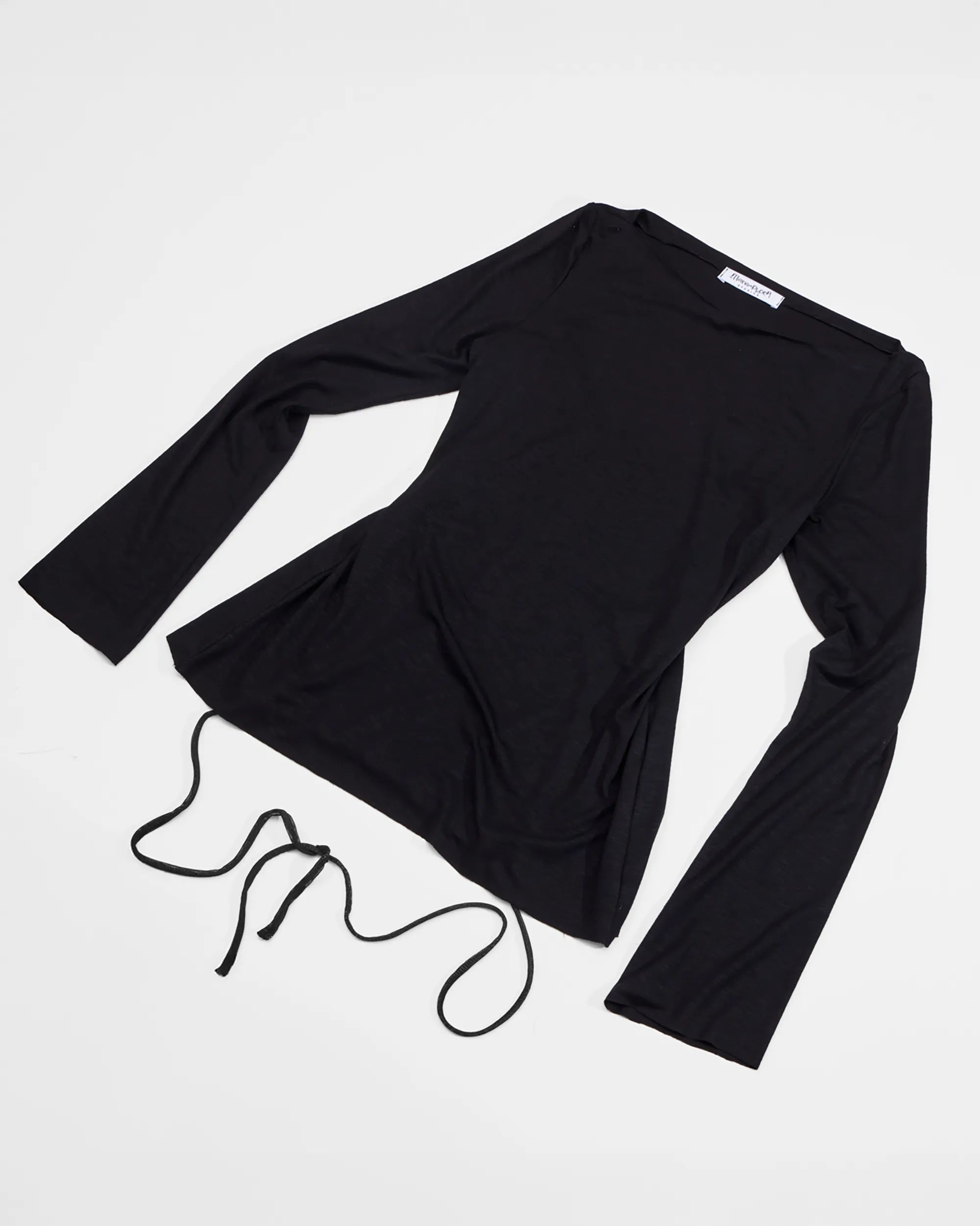 black top with longsleeves and tarot rhinestone print on back