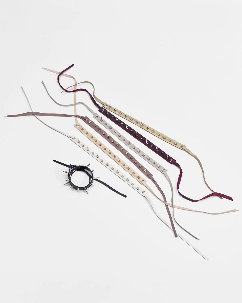 spiked leather cuff