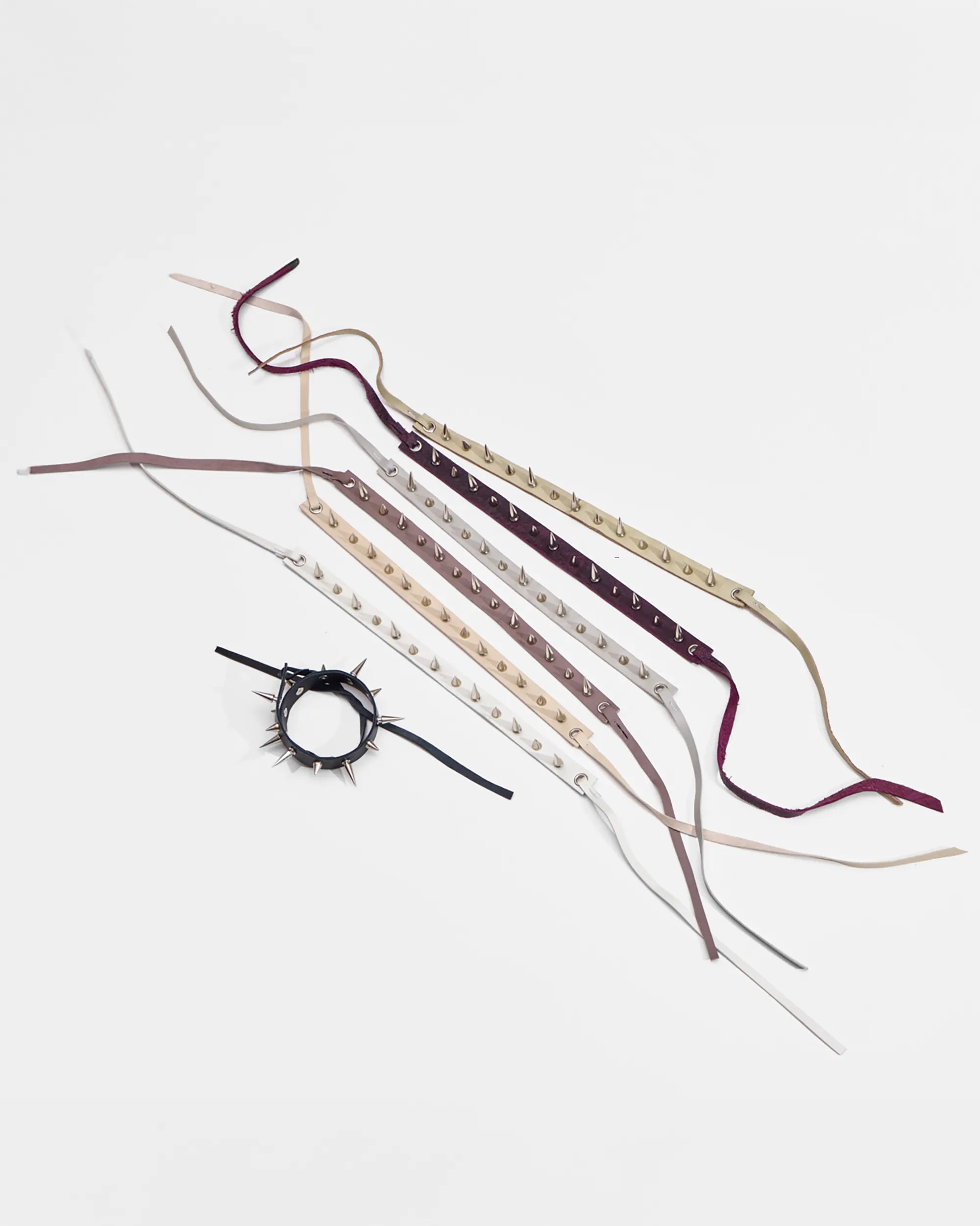 spiked leather cuff